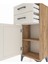 Arges Komodin Tek Raflı 2 Çekmeceli Tek Kapaklı 44X30X106 Çam-Aytaşı 5