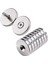 2 Adet 25X10/5X5,5 mm Neodyum Mıknatıs Havşa Delikli Magnet Vida Atılabilir N35 Nikel Paslanmaz 1
