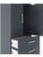 Hyperion Dolap Tek Raflı 5 Çekmeceli 2 Kapaklı 60X44X182 Antrasit-Antrasit 5