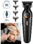 Profesyonel Saç Sakal Tıraş Makinesi, Siyah, Hafif ve Güçlü, Kolay Kullanım 1