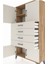 Arges Dolap 2 Raflı 4 Çekmeceli 4 Kapaklı 88X30X163 Çam-Aytaşı 5