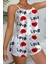 Love Desenli Saten Şortlu Gecelik 1