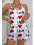 Love Desenli Saten Şortlu Gecelik 3