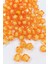 Küp Boncuk Içten Boncuklu Bileklik Çanta Boncuğu 10 mm 50 gr Turuncu - BNC452 2