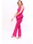 Aller Yelek & Ispanyol Paça Pantolon Takım-Fuşya 3