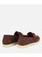 01AYH313760A480 KADIN Süet Deri Kahverengi Gold Aksesuarlı Klasik Loafer 4