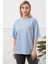 Baskılı Tişört Mavi 3