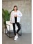 Kadın Genç Unisex Cepli Kapüşonlu Fermuarlı Sweatshirt Hırka 4