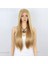 Düz Fiber Sentetik Tül Peruk / Karamel / Platin Röfleli 1