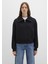 Kadın Yarım Fermuarlı Sweatshırt Siyah 1S10434-900 4