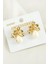 Wizard Çiçek Damla Trend Inci Küpe-Sarı 1