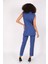 Blazer Yelek & Boru Paça Pantolon-Indigo 3