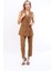Blazer Yelek & Boru Paça Pantolon-Camel 2