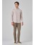 Erkek Vizon Slim Fit Düğmeli Yaka Gömlek 2