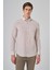 Erkek Vizon Slim Fit Düğmeli Yaka Gömlek 3
