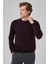 Erkek Mor Basic Bisiklet Yaka Dynamic Fit Rahat Kesim Triko 2