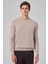 Erkek Bej Basic Bisiklet Yaka Dynamic Fit Rahat Kesim Triko 3