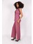 Abiye Yelek & Bol Paça Pantolon Takım-Rose 4
