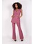 Blazer Yelek & Ispanyol Paça Pantolon-Rose 5