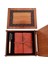 Dekoratif Hediyelik Ahşap Kutulu Kahve Deri Defter ve Metal Bakır Kalem 1