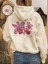 Kadın Baskılı Sweatshırt Kapüşonlu Oversize 3 Iplik Pamuklu 2