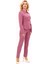 Peplum Ceket & Boru Paça Pantolon Takım-Rose 4