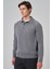 Erkek Gri Trend Core Spun Polo Yaka Dynamic Fit Rahat Kesim Triko 2