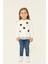Kız Çocuk 2 Iplik Kalpli Tüllü Trend Sweatshirt - 525035 1