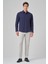 Erkek Lacivert Slim Fit Sert Yaka Gömlek 4