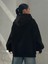 Kadın Baskılı Sweatshırt Kapüşonlu Oversize 3 Iplik Pamuklu 3