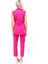 Blazer Yelek & Boru Paça Pantolon-Fuşya 4