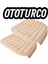 Soft -Sıvı Geçirmez,ergonomik,terletmez Ototurco Oto Koltuk Kılıfı-Minderi(3parça Oturak)Bej 3