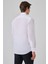 Erkek Beyaz Basic Regular Fit Sert Yaka Cepli Gömlek 5