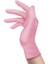 Nitril Pembe Muayene Eldiveni M - 1 Paket 100 Lü 3
