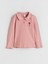 Lcw Kids Pembe Polo Yaka Çiçekli Kız Çocuk Tişört ve Tayt 2