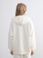 Yeni Sezon Kapüşonlu Oversize Kadın Kalın Fermuarlı Sweatshirt 4