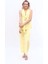 Kemerli Klasik Yelek & Bol Paça Pantolon Takım-Sarı 2