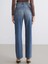 Lcw Jeans Indigo Straight Fit Kadın Jean Pantolon 4