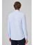 Erkek A. Mavi Basic Düz Desen Italyan Yaka Slim Fit Gömlek 5