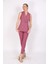 Abiye Yelek & Boru Paça Pantolon Takım-Rose 1