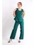 Aller Yelek & Bol Paça Pantolon Takım-Zümrüt 1