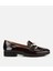 01AYH312420A480 KADIN Rugan Deri Kahverengi Tokalı Klasik Loafer 1