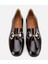 01AYH312420A480 KADIN Rugan Deri Kahverengi Tokalı Klasik Loafer 6