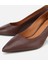01AYH312480A480 KADIN Deri Kahverengi Esnek Tabanlı Ince Topuklu Stiletto 3