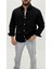 Martin Denim Sport Classic Black Dıgıtal Baskılı Erkek Jean Gömlek 3