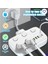 Akım Korumalı 2’li Ayrı Anahtarlı Priz, 2x Priz, 3x Usb, 1x Type-C, 2 mt Kablo, Hızlı Şarj 1