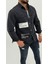 Jayden Classic Denim Black Dıgıtal Baskılı Vintage Jean Erkek Gömlek 3