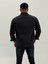 Jayden Classic Denim Black Dıgıtal Baskılı Vintage Jean Erkek Gömlek 5