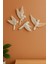 4’lü Kuş Duvar Dekoru Dekoratif Reçine Dekor 3D Modern Bohem Duvar Dekoru Ev , Ofis Süsleme Için 8 x 8 cm 2