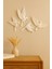 4’lü Kuş Duvar Dekoru Dekoratif Reçine Dekor 3D Modern Bohem Duvar Dekoru Ev , Ofis Süsleme Için 8 x 8 cm 5